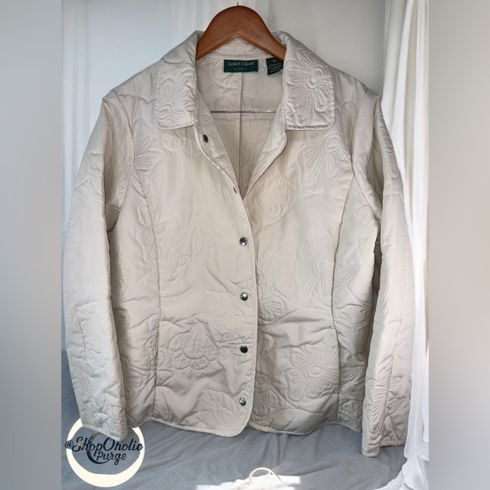 Lemon Grass cream Jacket XL blazer coat Lemon Grass